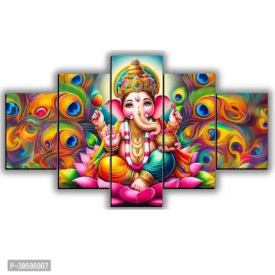 Ganesha Large Wall Painting 18 inch x 30 inch (Pack of 5)