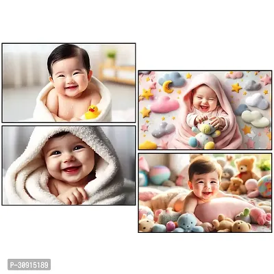 Set of 4 cute Baby Posters