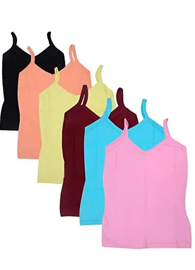 Classic Solid Camisoles for Kid Girl , Pack of 5