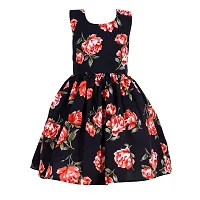 Heavens Creation Casual Frock for Baby Girls,Black Printed and Yellow Printed, Size 2-3 Years,Pack of 2-thumb1