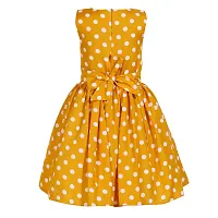 Heavens Creation Casual Frock for Baby Girls,Rani Polka and Yellow Polka, Size 8-9 Years,Pack of 2-thumb3