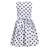 Heavens Creation Casual Frock for Baby Girls,Peach Polka and White Polka, Size 2-3 Years,Pack of 2-thumb3