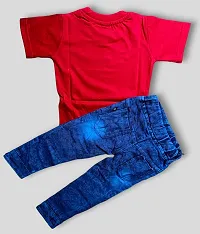 Red t-shirt and miacky jeans-thumb1