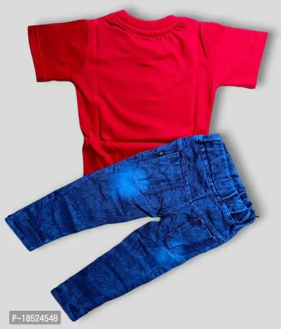 Red t-shirt and miacky jeans-thumb2