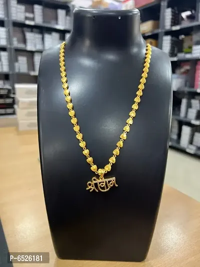Stylish Golden Alloy Necklace For Women