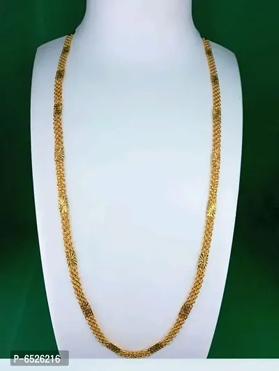 Traditional Golden Alloy Necklace For Women-thumb0