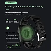 ID-116 Smartwatch for Men's Womens Boys Girls, Bluetooth Smart Fitness Band Watch with Heart Rate-thumb1