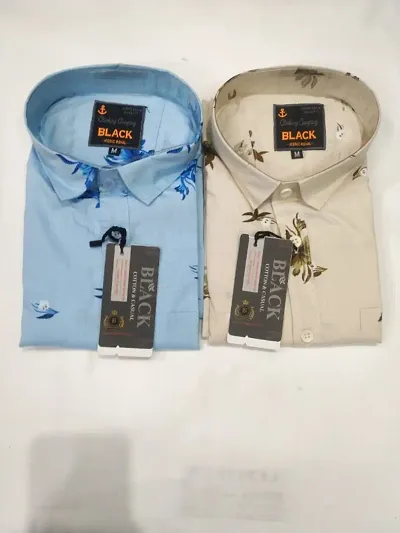 Stylish Casual Shirts For Men- Pack Of 2