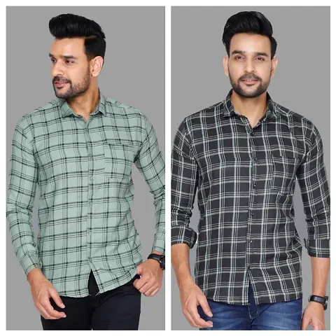 Classic Blend Casual Shirts For Men Combo