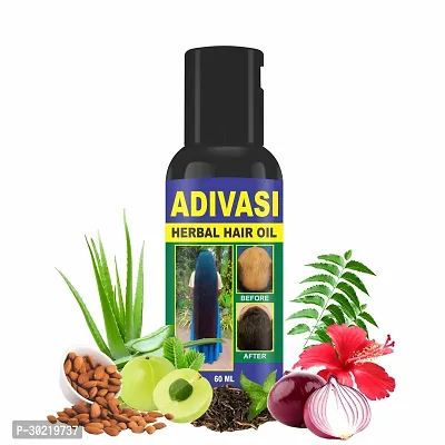 Classic Adivasi Herbal Hair Oil For All Type Of Hair Problem Growth Hair Oil 60 Ml,Pack Of 1-thumb0