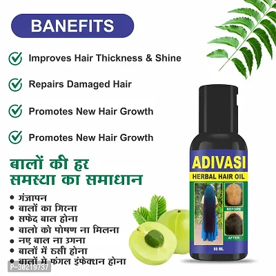 Classic Adivasi Herbal Hair Oil For All Type Of Hair Problem Growth Hair Oil 60 Ml,Pack Of 1-thumb2