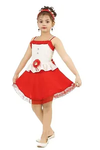 ARADHYA Fashion World Girls Shoulder Strapa Frock-thumb2