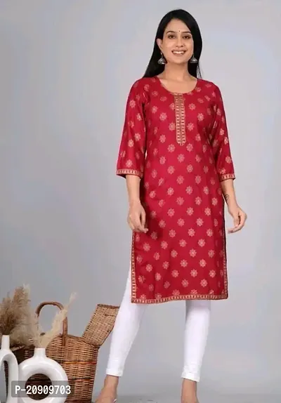 Fancy Rayon Kurti for Women-thumb0