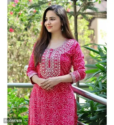 Latest Beautiful Rayon Stitched Kurta for Women-thumb0