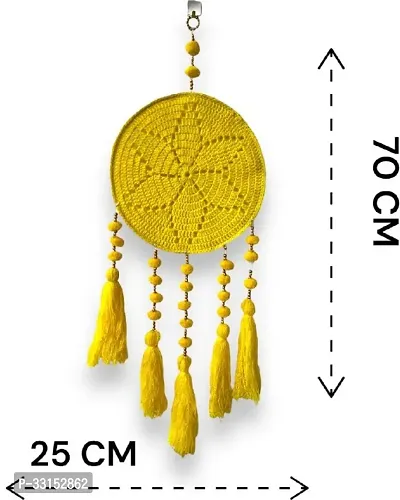 HASTANIRMIT Feather Dream Catcher (22 inch Yellow)-thumb2