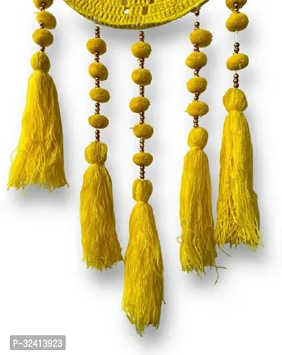 HASTANIRMIT Feather Dream Catcher (22 inch Yellow)-thumb3