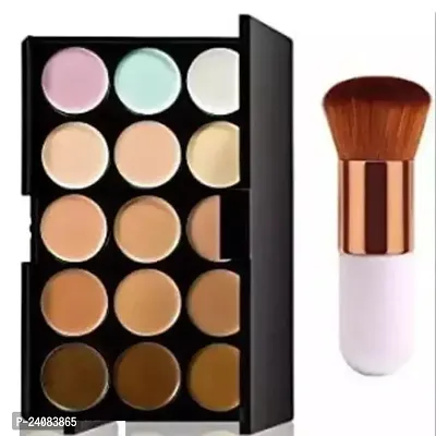 15 Colors Contour Concealer Palette with make up brush of best quality-thumb0