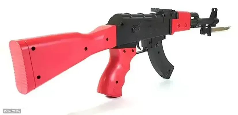 Ak-47 Toy Gun (Small) With Toy Knife In Front. Pubg And Freefire Toy Gun,Black Red(Ak47)