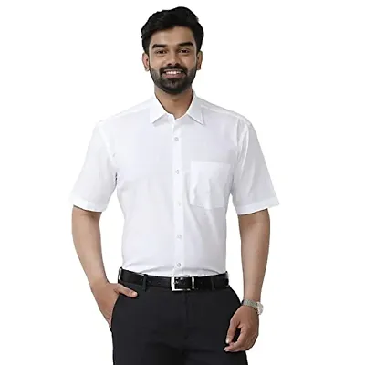 UATHAYAM Freedom Cotton Formal Slim Fit Half Sleeve Shirts for Men(Pack of 1)