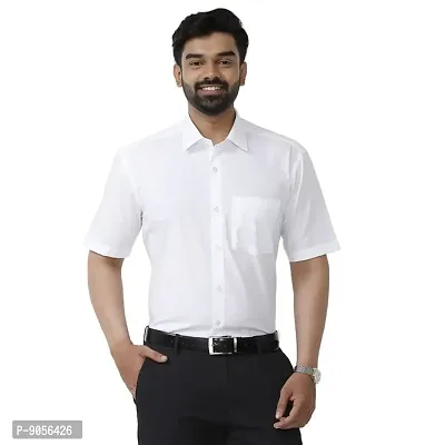 UATHAYAM Freedom Cotton Formal Slim Fit Half Sleeve Shirts for Men(Pack of 1)-thumb0