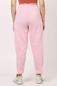 CLOTHINK INDIA, Womens Regular Solid Pink  Colour Track Pants/Pajamas-thumb2