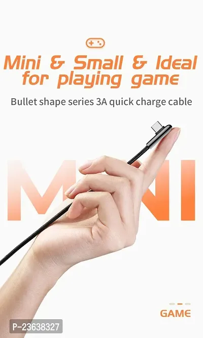S-M98K Bullet Shape Series Zinc Alloy + Nylon Braided + Aluminum Alloy 2.4A Fast Charge Data Cable Type-C 2M (Black)-thumb4
