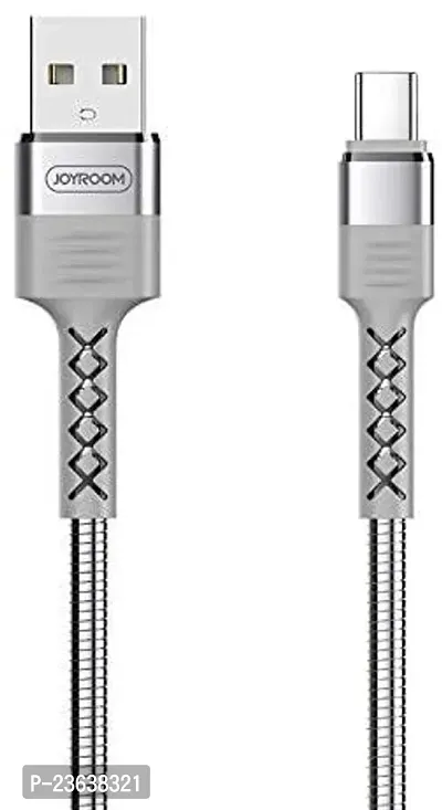 S-M363 Kingkong Alluminium Alloy + Tpe Fast Charging Cable Type C 1.2M (Silver)