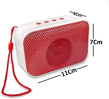 PORTABLE, Dynamic Thunder Sound With High Bass And Mobile Stand Bluetooth Speakernbsp;(Red)-thumb1