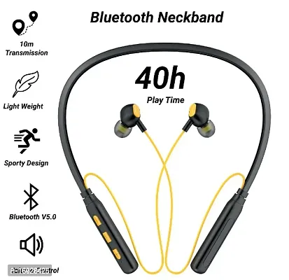 Reborn 40 Hours Backup With Best sound Quality Wireless neckband.-thumb0