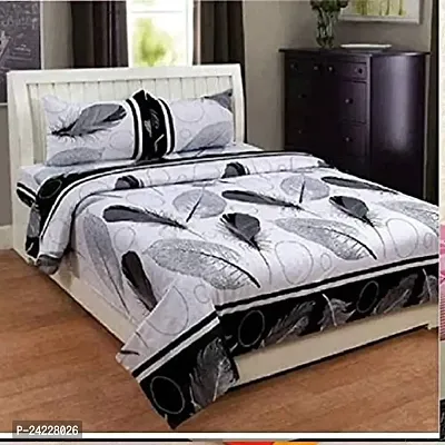 SH Double Bed Bedsheet With Pillow Cover