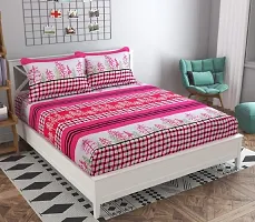 SH Double Bed Bedsheet With Pillow Cover-thumb2