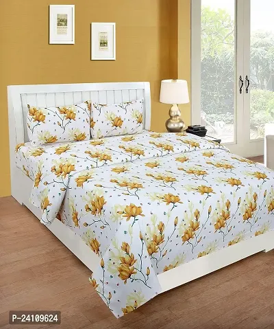 Classic Printed Bedsheet with Pillow Covers-thumb5