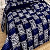 Classic Cotton Printed Bedsheet with Pillow Cover-thumb3