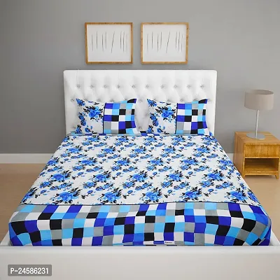 Stylish Double Bedsheet with Pillow Covers-thumb5