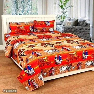 Stylish Double Bedsheet with Pillow Covers-thumb0