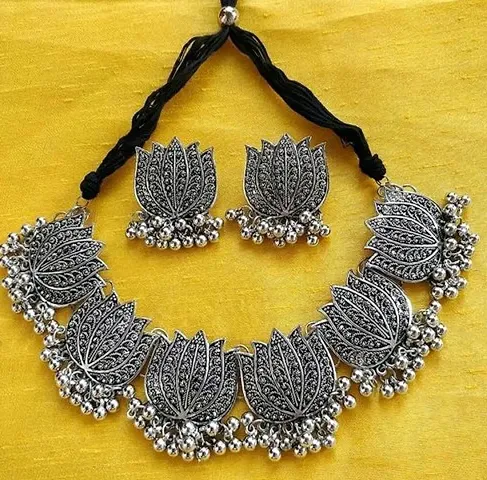 Charming Lotus Jewellery Set For For Women