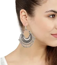 Multicoloured German Silver Earrings For Women-thumb1