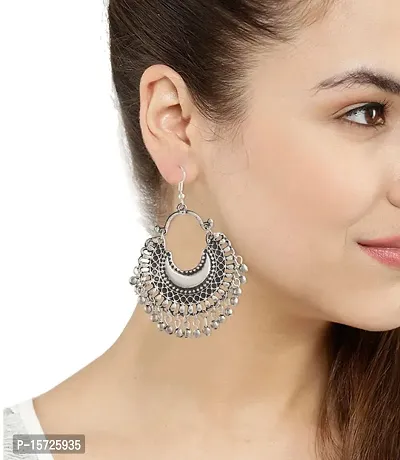 Multicoloured German Silver Earrings For Women-thumb2