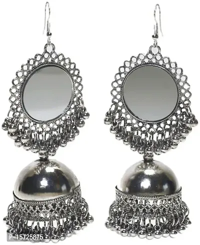 Silver Alloy Earrings For Women-thumb0