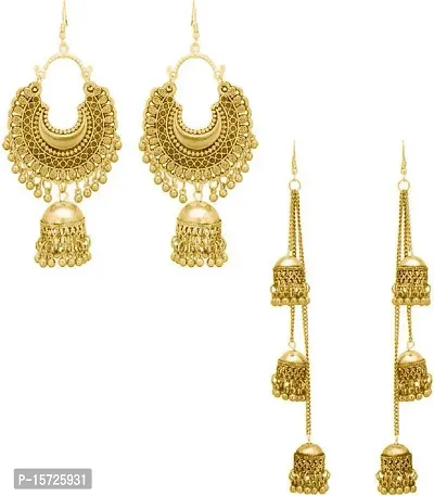 Golden German Silver Earrings For Women