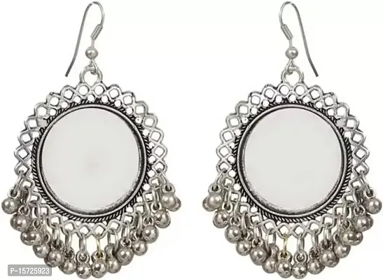 Silver Alloy Earrings For Women-thumb3