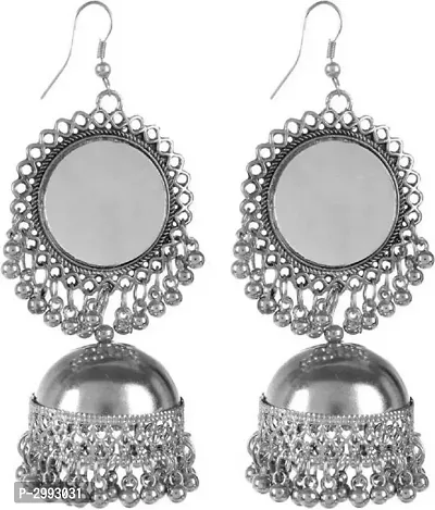 Famous trending diva style earring with Mirror-thumb0
