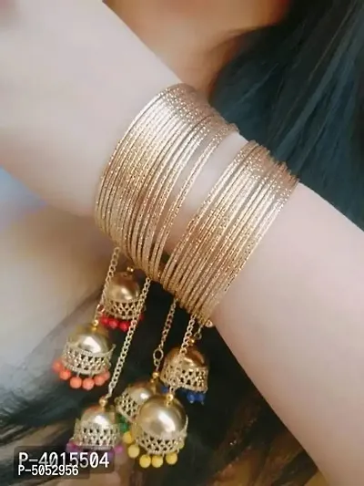Beautiful Princess Golden Bangles for party wear-thumb0
