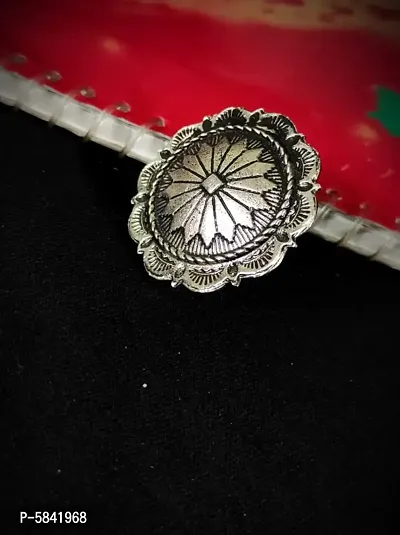 Oxidized Sterling Silver Diamond Kamet Ring – Shana Gulati Jewelry