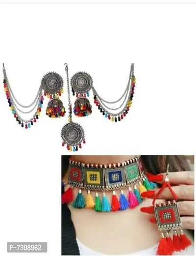 Festive Wear Fancy Oxidized Jewellery Combo