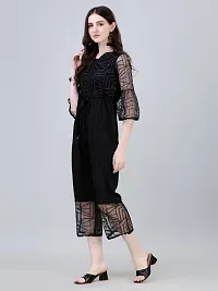 Stylish Net Embellished Jumpsuit-thumb1