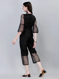 Stylish Net Embellished Jumpsuit-thumb2