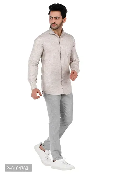 Stylish Cotton Blend Multicoloured Long Sleeves Regular Fit Casual Shirt For For Men-thumb2