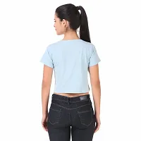 Beautiful Printed Crop top Light Blue-thumb4