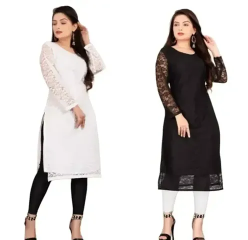 Stylish Stitched Casual Kurti for Women, Combo